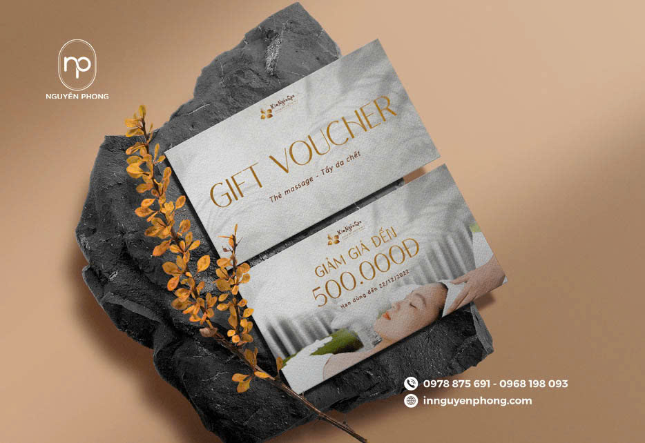 Quy trình đặt in voucher spa tại Nguyên Phong dễ dàng, nhanh chóng 